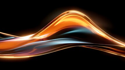 Wall Mural - black background with soft ambient edge glow and matte finish