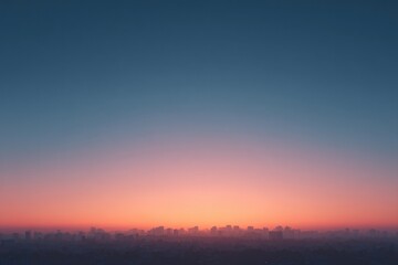 Wall Mural - capture serene minimalistic cityscape with clean lines and muted tones