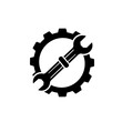 © Shahid - Engineering Icon: A minimalist representation of precision and mechanics, featuring a wrench intersecting a gear, embodying the essence of technical prowess and skillful craftsmanship.