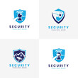 © sowikot - CCTV Home security logo design bundle creative collection shield camera key house