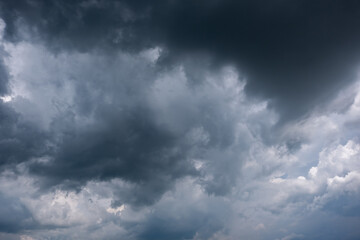 Wall Mural - dark storm clouds with background,dark clouds before a thunder-storm.