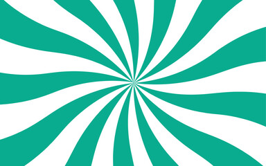 Leinwandbilder - Abstract vivid, hypnotic background with a central radial burst design. Orange and white wavy rays. Dynamic visual effect reminiscent of retro pop art or vintage psychedelic posters