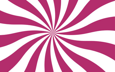 Leinwandbilder - Abstract vivid, hypnotic background with a central radial burst design. Orange and white wavy rays. Dynamic visual effect reminiscent of retro pop art or vintage psychedelic posters