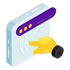 Wall Mural - trendy vector design of finger tap