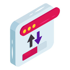 Wall Mural - modern design icon of online data transfer