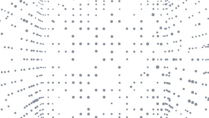Leinwandbilder - Abstract polygonal perspective space. Dots connected by lines. Abstract wave. Minimalist mesh.