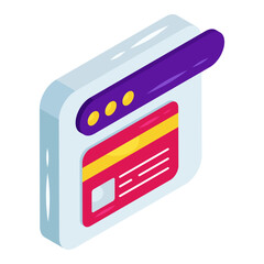 Wall Mural - so mom card payment icon in trendy vector design