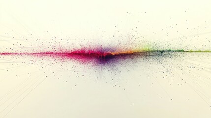 Abstract colorful particle explosion
