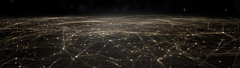Wall Mural - abstract digital network design of a city.