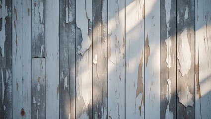 Poster - Natural patterns on white wood texture