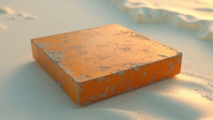 Poster - Textured orange background, Style