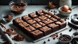 Ingredients and Tools for Making Chocolate Brownies