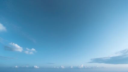 Aufkleber - Open blue sky with cloud patterns and illuminated border
