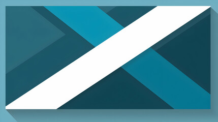 Wall Mural - abstract teal and white diagonal lines background design for website or presentation