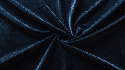 Poster - Black crushed panne velvet textile surface