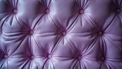 Poster - Rich purple leather surface featuring buttoned pattern for decor and background