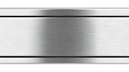 Wall Mural - brushed stainless steel panel texture, close-up studio shot, clean background, design element