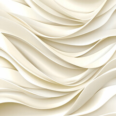 Wall Mural - Elegant cream wave abstract background; design, texture, wallpaper