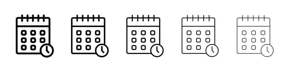 Schedule icon concept. graphic design, logo, Web, UI.