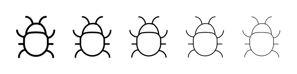 Bug icon concept. graphic design, logo, Web, UI.