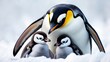 © MetaPixel - Penguin with Her Two Offspring