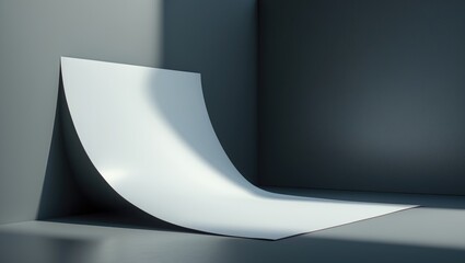 Unmarked flyer displayed on a grey background