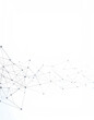 © justholla - Abstract network design with interconnected nodes and lines on a light background, symbolizing connectivity and data flow