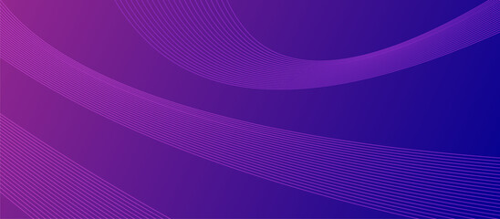 Fototapete - Purple abstract background with flowing curved lines