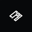 © Ashamoni_design - CPB letter logo design on black background.