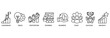 © Joniack - Learn and lead icon set vector illustration concept relate to leadership, ideas, motivation, training, business, team, success, and growth