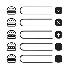 Food menu vector illustration design