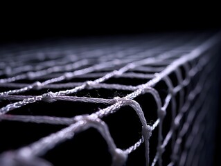 Appreciate Subtle Textures with a Delicate Badminton Net Mesh Captured from an Uncommon Macro Perspective