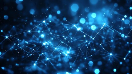 A modern illustration featuring a blue-themed background of binary data and software programming code that displays random segments of program code as part of a digital technology concept with a