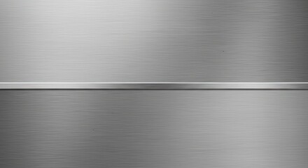 Brushed Metal Surface with Divider Strip for Background Texture