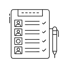 Wall Mural - customer survey icon, customer survey vector illustration-simple illustration of customer survey , p