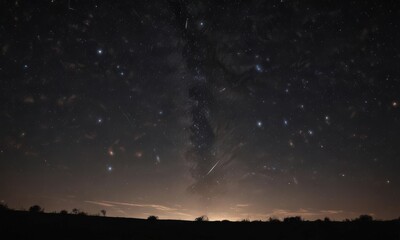 Wall Mural - Myriad stars blaze across a pitch-black, velvety sky ,  star cluster,  galactic,  night