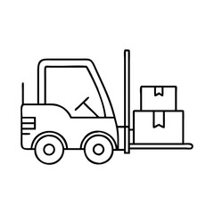 Wall Mural - forklift icon icon, forklift icon vector illustration-simple illustration of forklift icon , perfect