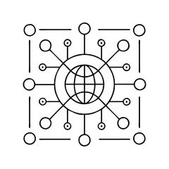 Wall Mural - hub icon icon, hub icon vector illustration-simple illustration of hub icon , perfect for hub icon l