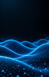 © Graphics Gallery - Blue AI Data Background with Artificial Neural Web
