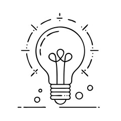 Wall Mural - light bulb innovation icon, light bulb innovation vector illustration-simple illustration of light b