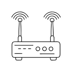 Wall Mural - router icon, router vector illustration-simple illustration of router , perfect for router logos and