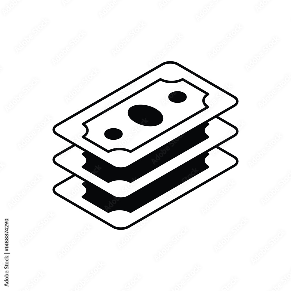 Cash Vector icon