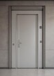 © Phennapha - Sleek minimalist lobby door with modern service bell , glass, interior, lobby