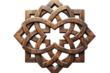 Aufkleber - Intricate wooden decorative panel with carvings, perfect for home decor, showcasing elegant designs on a transparent background