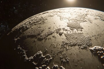 Wall Mural - Damaged Earth from Space