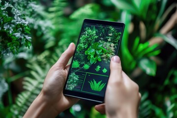 Identifying plants using mobile app