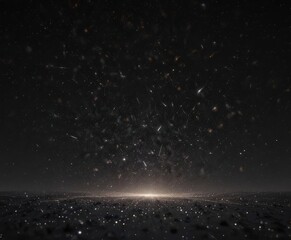 Wall Mural - Millions of stars sparkle vibrantly against an inky black canvas ,  universe,  black, night sky