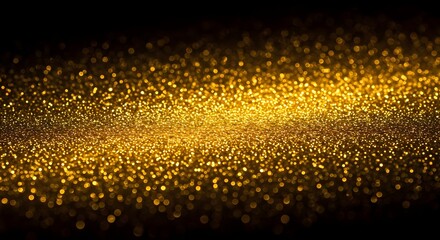 Wall Mural - Radiant Gold Glitter Tapestry with High Quality Photoreal Detail