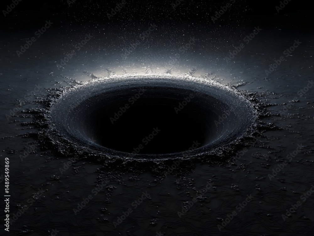 Dark energy pooling into form of abyssal pool in conceptual shot ...