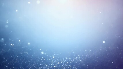 Wall Mural - Soft Blue Light Background with Floating Particles